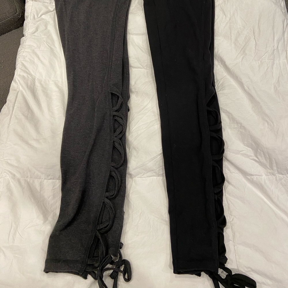 Victoria secret yoga pants side ties